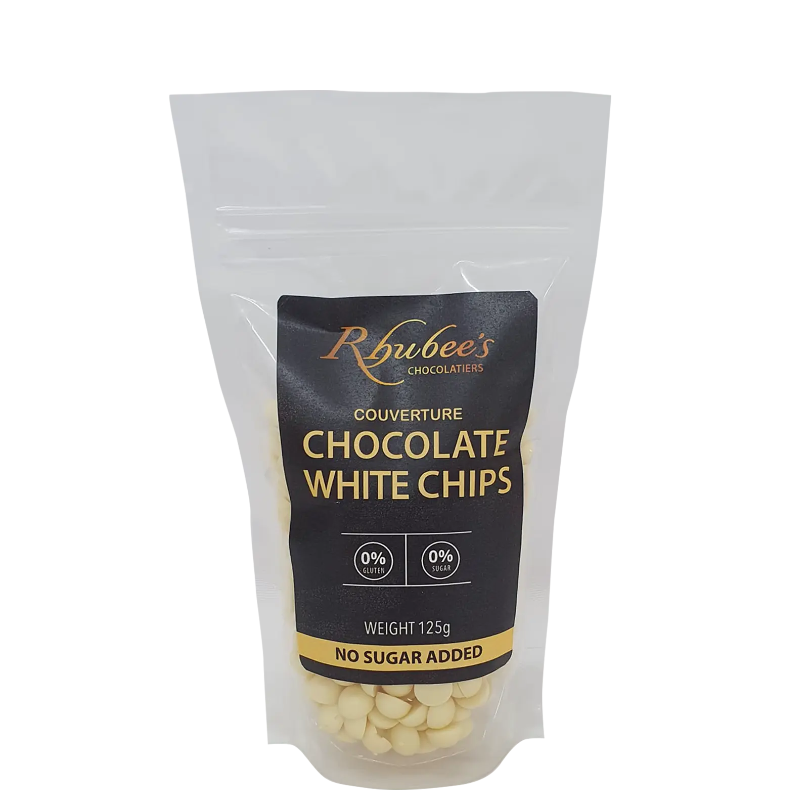 white choc chips 125g
